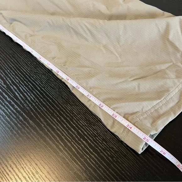 Lululemon Dance Studio Mid-Rise Lined Cropped Pants Khaki Tan 12 - Picture 11 of 11